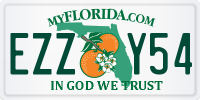 FL license plate EZZY54