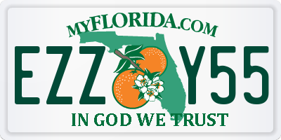 FL license plate EZZY55