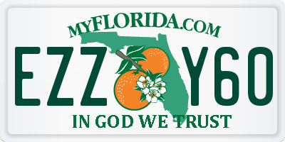 FL license plate EZZY60