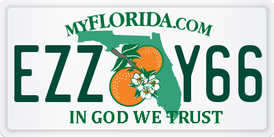 FL license plate EZZY66