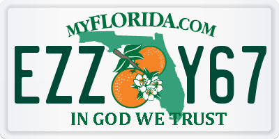 FL license plate EZZY67