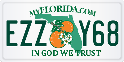 FL license plate EZZY68