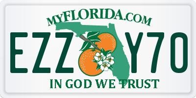 FL license plate EZZY70