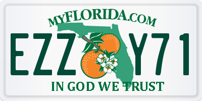 FL license plate EZZY71