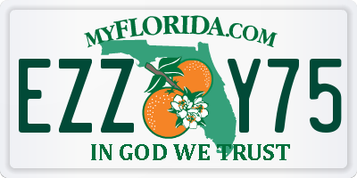 FL license plate EZZY75