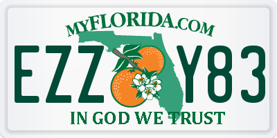 FL license plate EZZY83