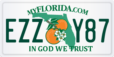 FL license plate EZZY87