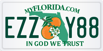 FL license plate EZZY88