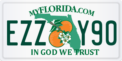 FL license plate EZZY90