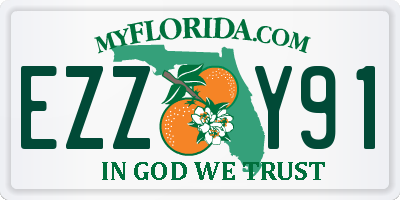 FL license plate EZZY91