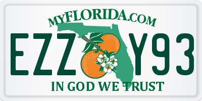 FL license plate EZZY93