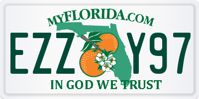 FL license plate EZZY97