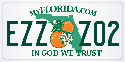 FL license plate EZZZ02