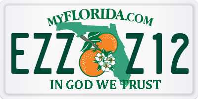 FL license plate EZZZ12