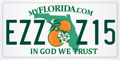 FL license plate EZZZ15