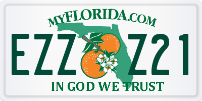 FL license plate EZZZ21