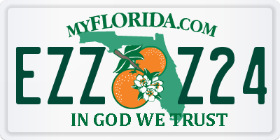 FL license plate EZZZ24