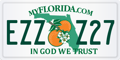 FL license plate EZZZ27