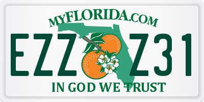 FL license plate EZZZ31