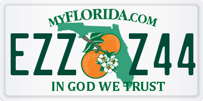 FL license plate EZZZ44