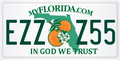 FL license plate EZZZ55