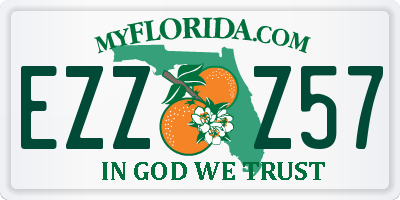 FL license plate EZZZ57