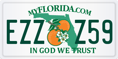 FL license plate EZZZ59