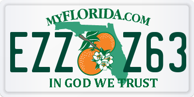 FL license plate EZZZ63