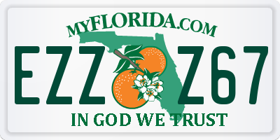 FL license plate EZZZ67