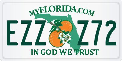 FL license plate EZZZ72