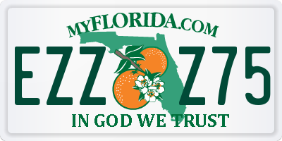 FL license plate EZZZ75