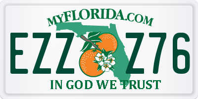 FL license plate EZZZ76