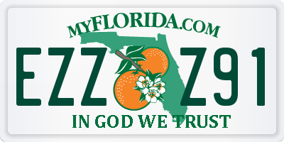 FL license plate EZZZ91