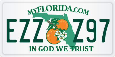 FL license plate EZZZ97