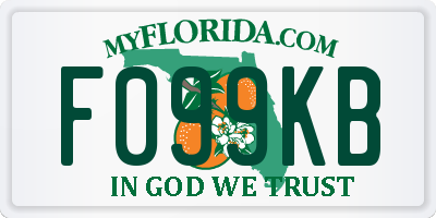 FL license plate F099KB