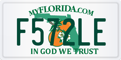 FL license plate F572LE