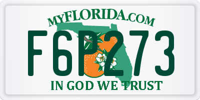 FL license plate F6P273