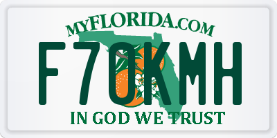 FL license plate F70KMH