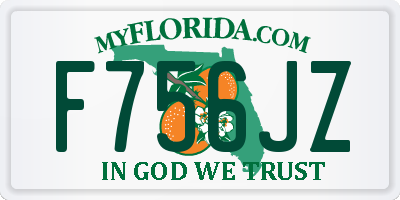 FL license plate F756JZ