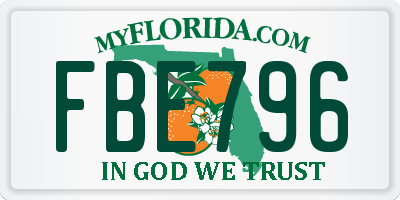 FL license plate FBE796