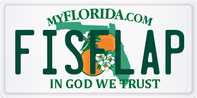 FL license plate FISFLAP