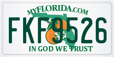 FL license plate FKF9526