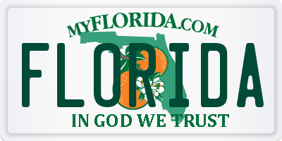 FL license plate FLORIDA