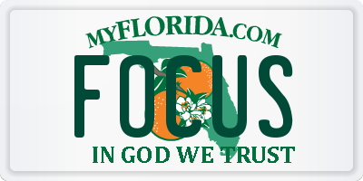 FL license plate FOCUS