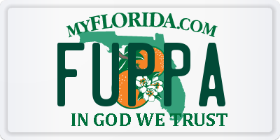 FL license plate FUPPA