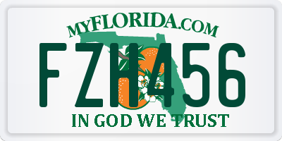 FL license plate FZH456