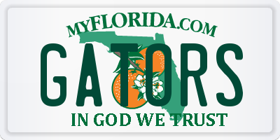 FL license plate GATORS