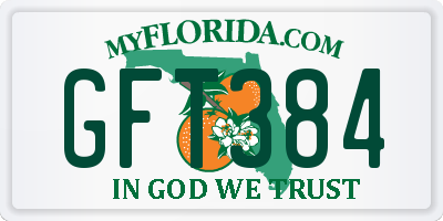 FL license plate GFT384