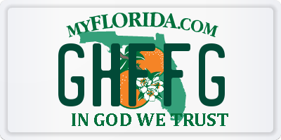 FL license plate GHFFG