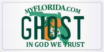 FL license plate GHOST